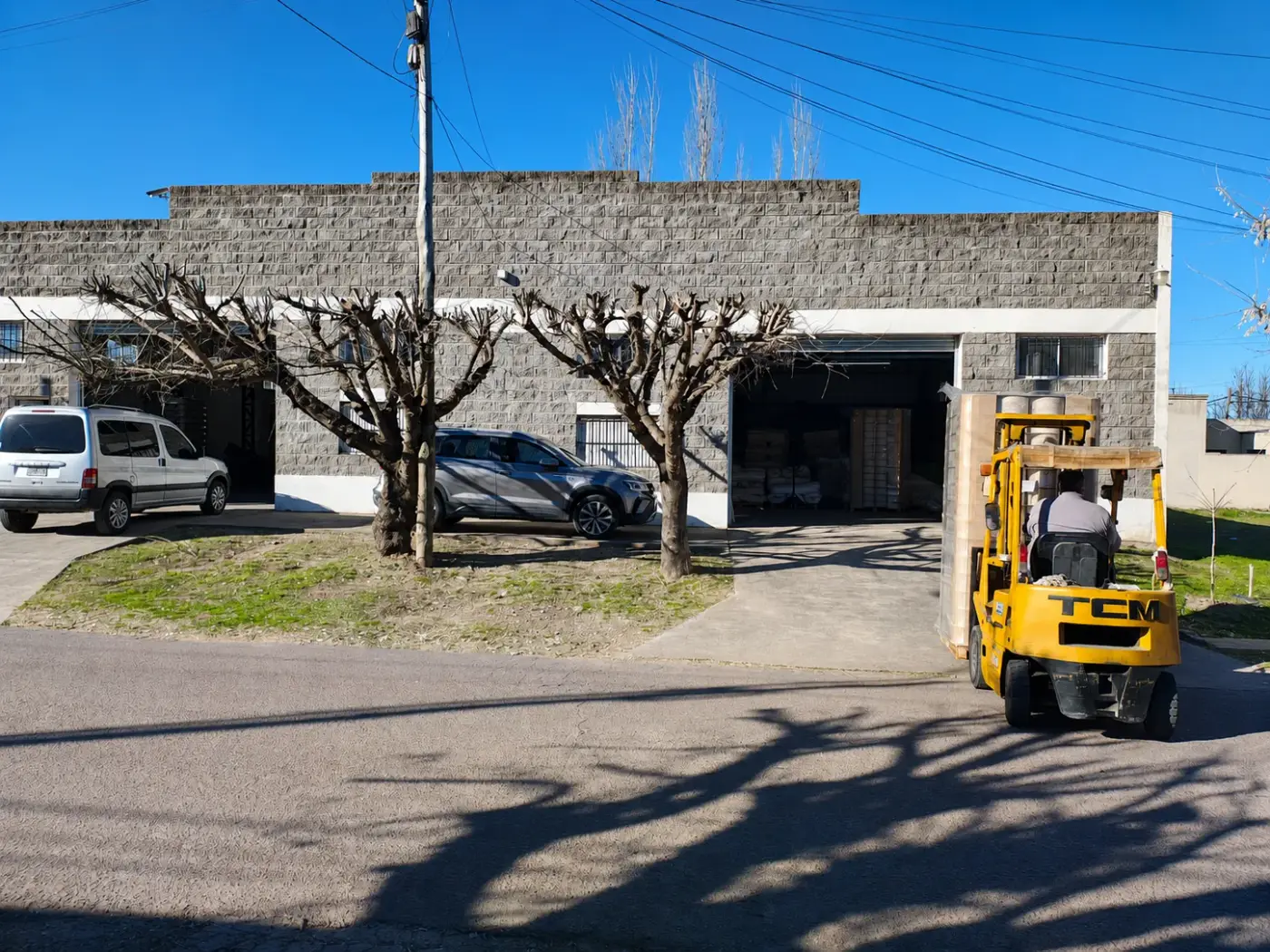 Frente de la planta de Textil Chiletex en José María Jáuregui
